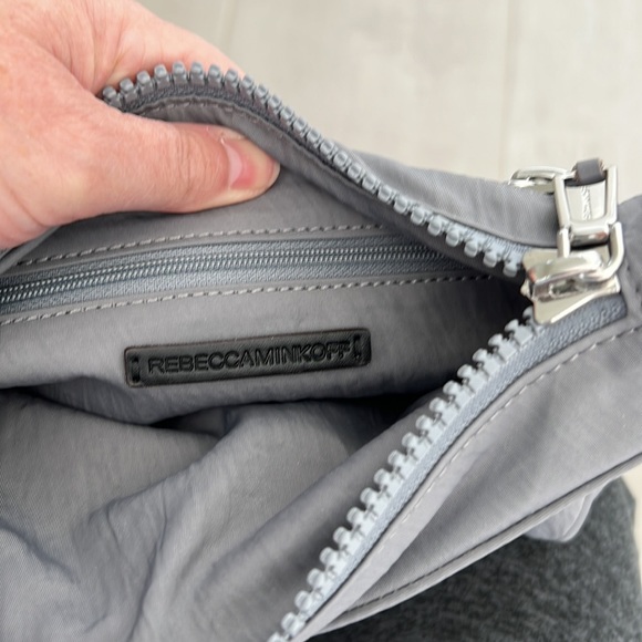 New without tags Rebecca Minkoff gray nylon crossbody bag with silver hardware. - Picture 6 of 9